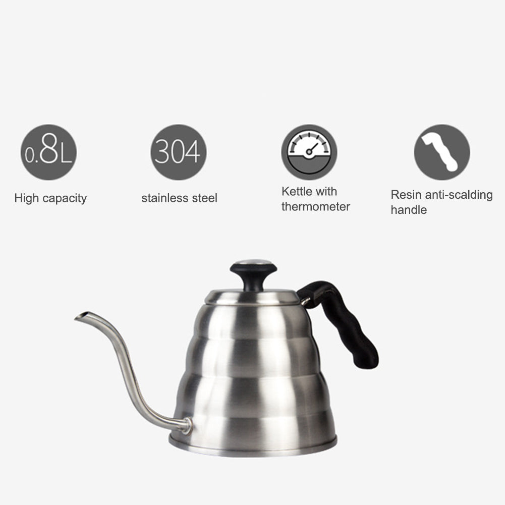 Gooseneck Spout Pour Over Kettle with Thermometer E431386