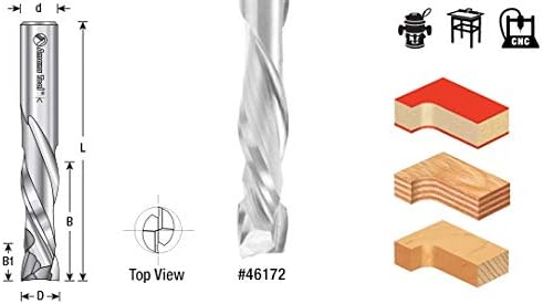 Solid Carbide Compression Spiral CNC Router Bit E115220