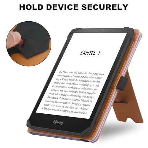 Black PU Leather E-Reader Case for 6-6.8 inch K658378