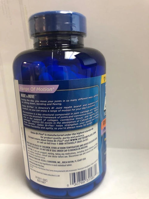 2 Pack 1,500mg Glucosamine HCl Tablets, 200 ct. J740713