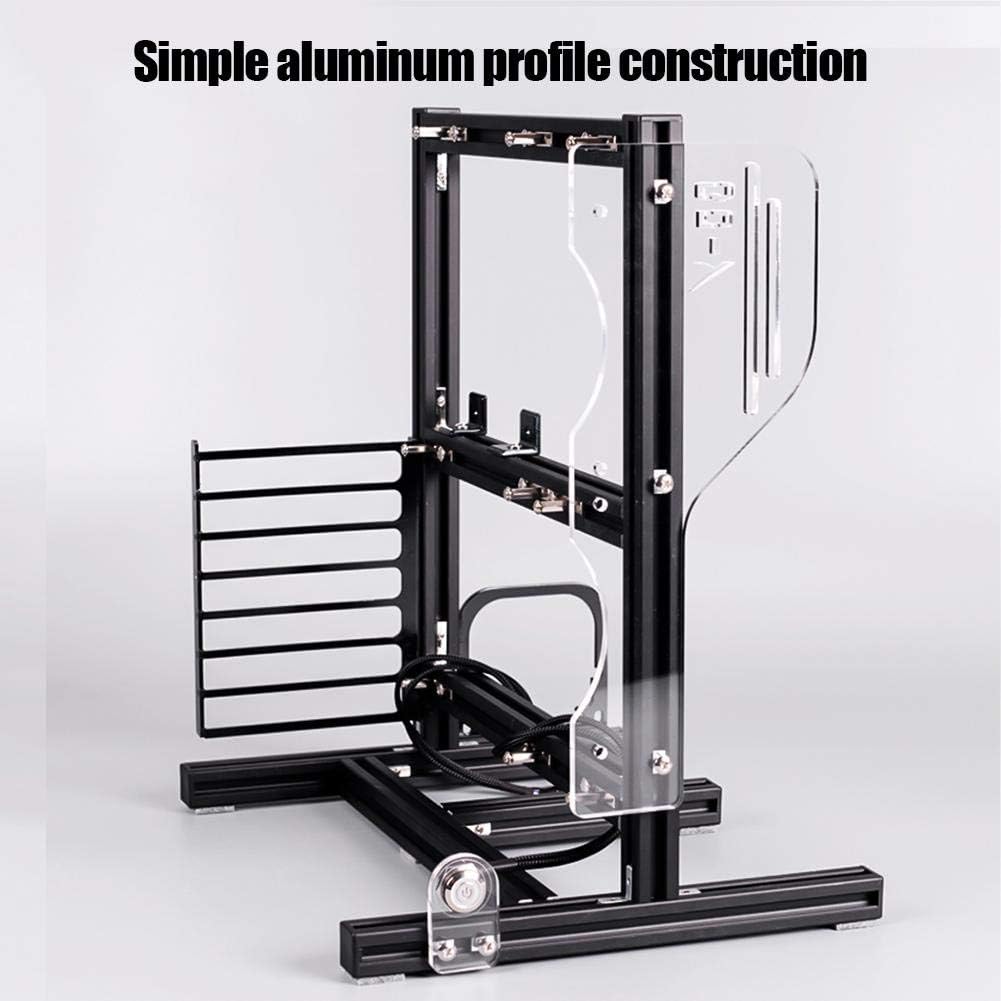 Black Aluminum Open Air Frame Motherboard Chassis T227920