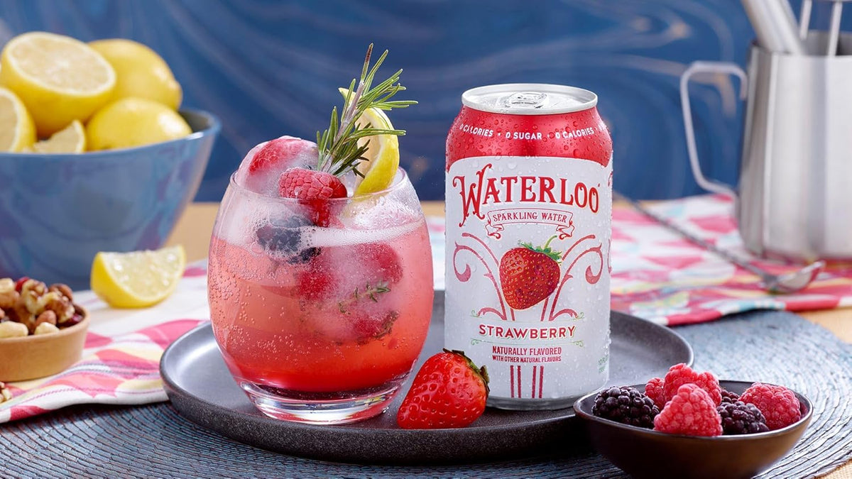 Sparkling Fruit Flavored Water, 12 Fl Oz, Pack of 24 Y183