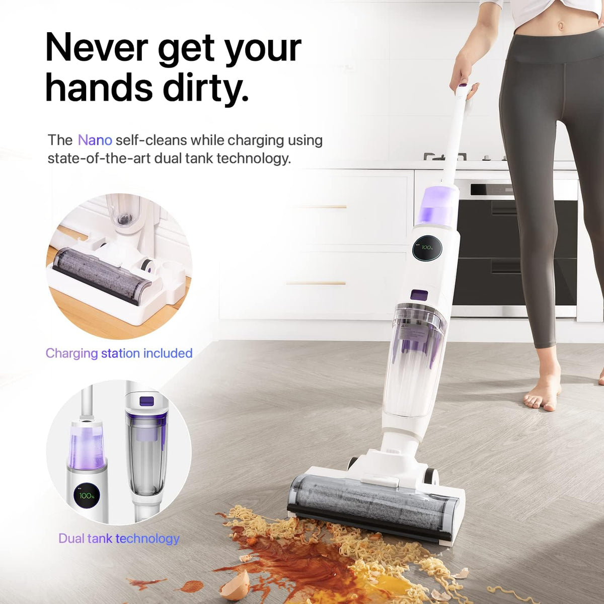 3-in-1 Cordless Wet Dry Vacuum Cleaner White M2570