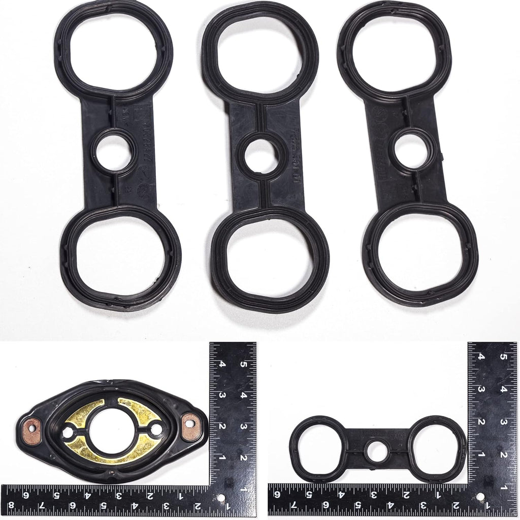 Valve Cover Gasket Camshaft Adjuster Eccentric Shaft Actuator Seal Oil Filter Housing Gasket 3.0L and Gasket Maker 3oz R3957