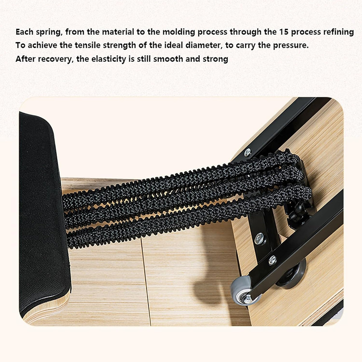 Pilates Reformer Workout Machine, 330 lbs Weight Capacity Q972488