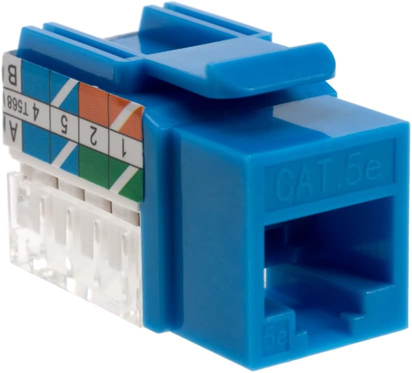 Cat5e RJ45 Keystone Jack Blue 50 pcs T95999