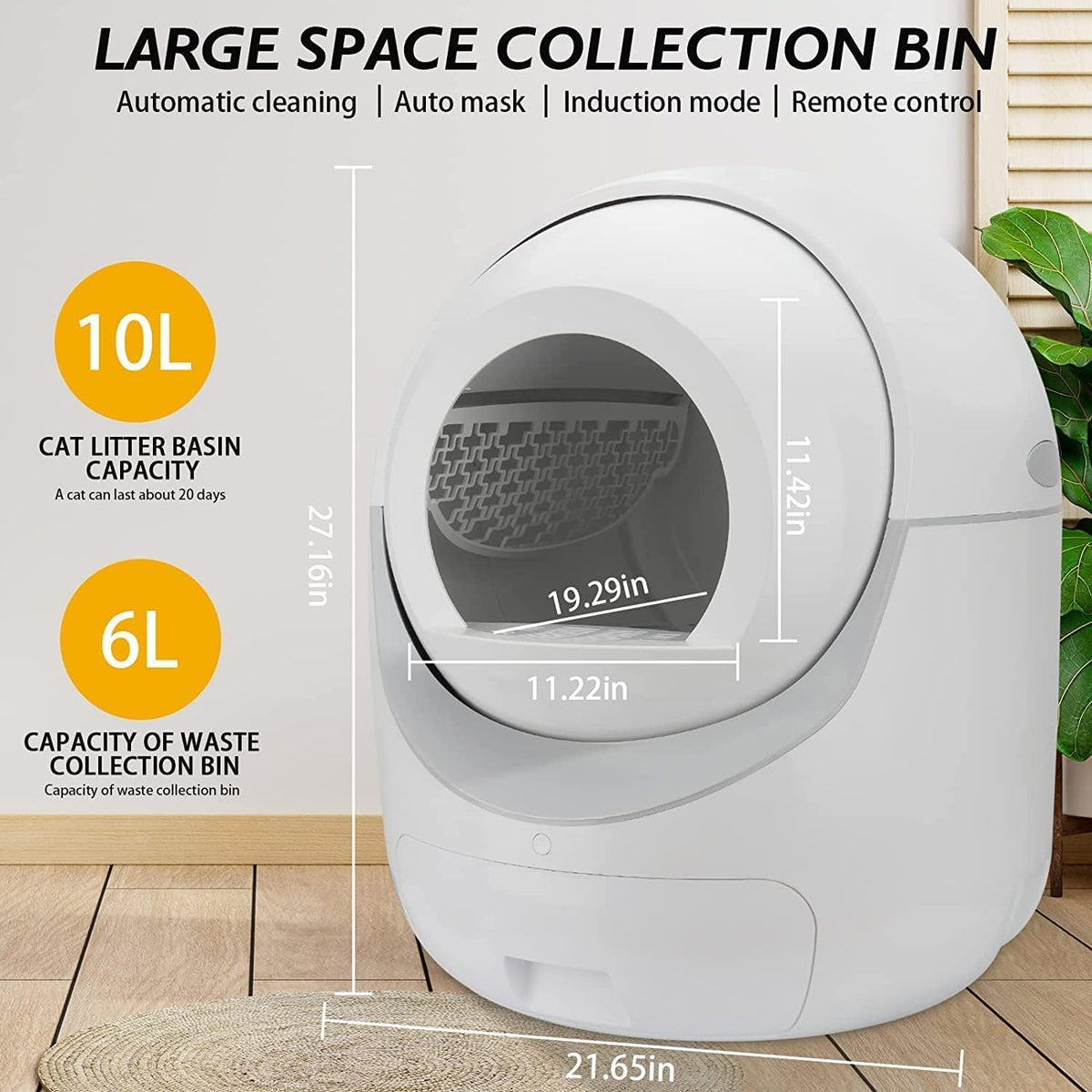 Large Automatic Cat Litter Box V811137