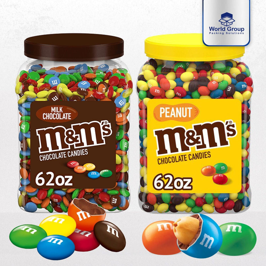 62oz Chocolate Peanut Jar and Milk Chocolate Jar (Pack of 2) Q60635