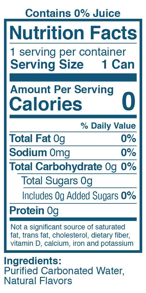 Sparkling Fruit Flavored Water, 12 Fl Oz, Pack of 24 Y183