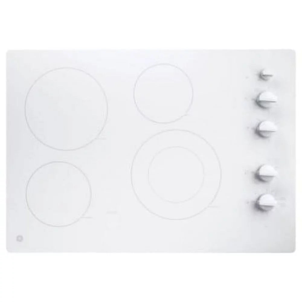 30 Inch Electric Smoothtop Cooktop White J8195