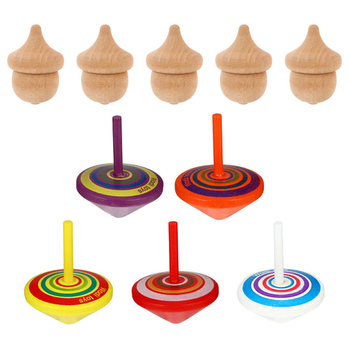 10pcs Wooden Tops Toy S94818