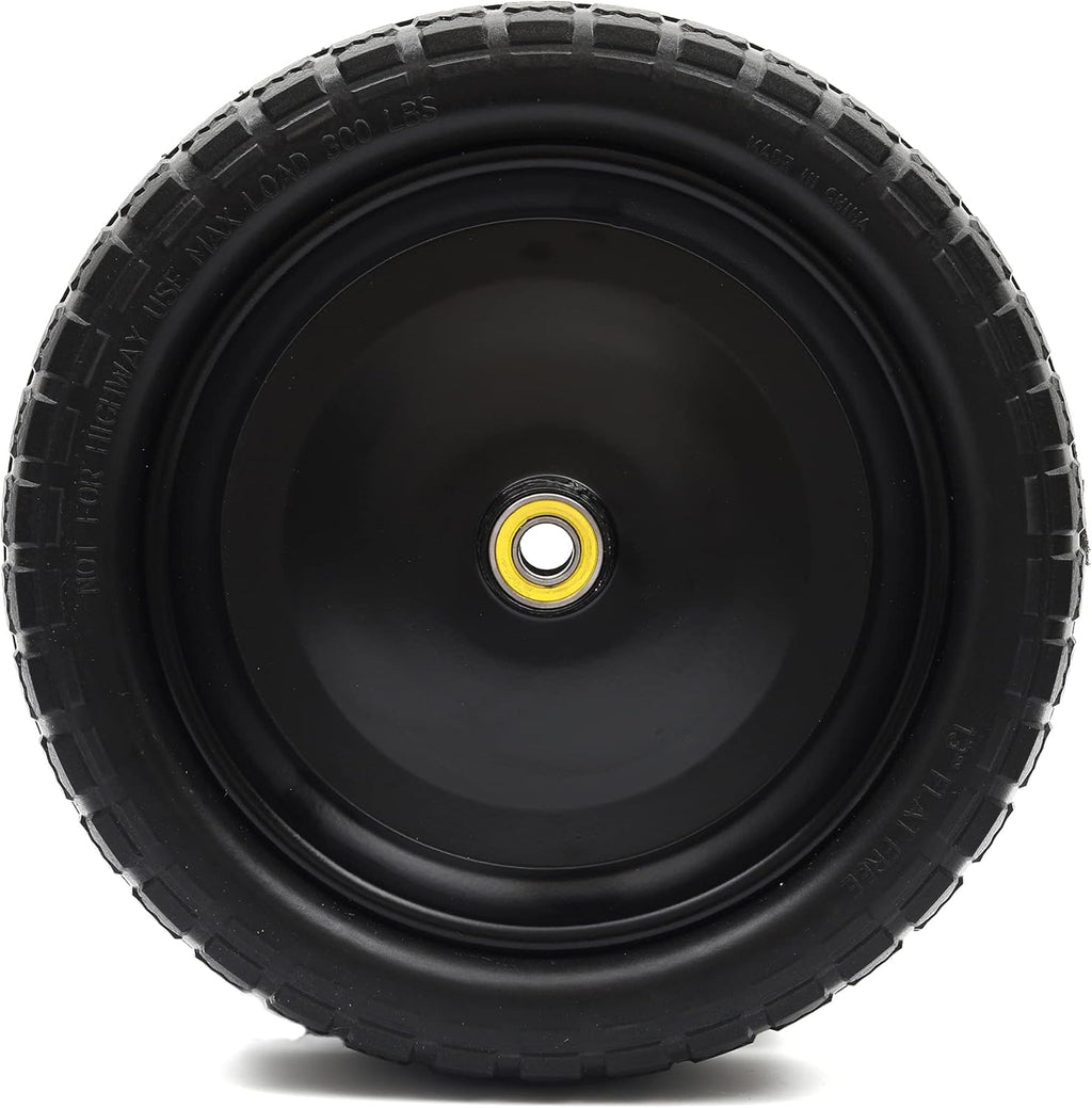 2-Pack 13'' Solid Polyurethane Flat-Free Tire and Wheel Assemblies Z482741