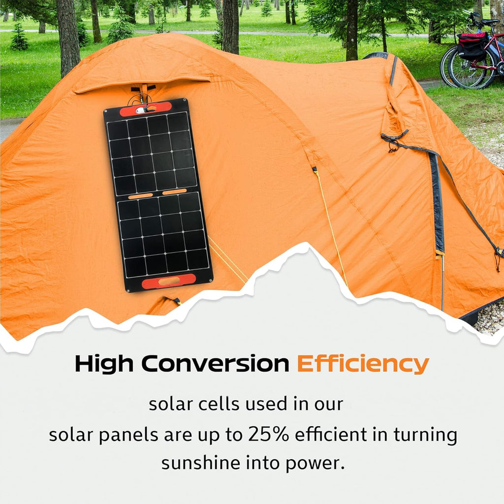 100 Watt 18 Volt Portable Foldable Solar Panel T42290