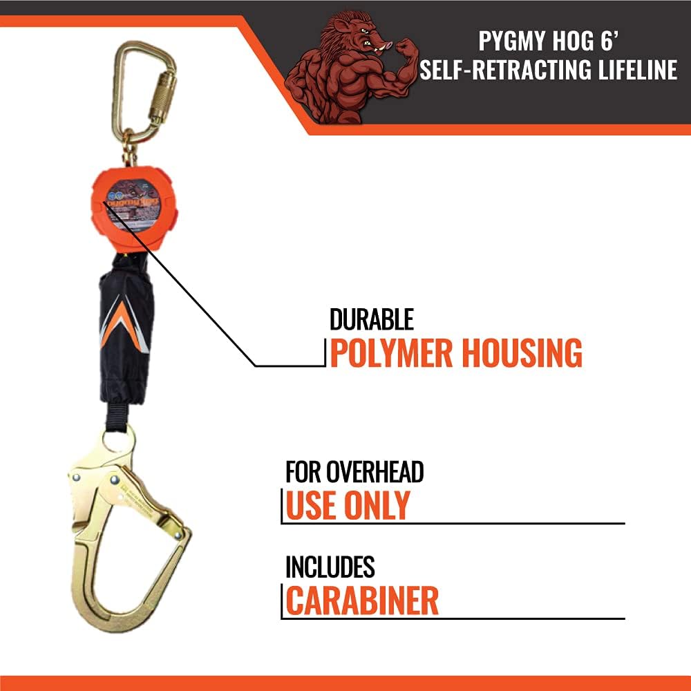 11' Web Self Retracting Lifeline with Rebar Hook C9574