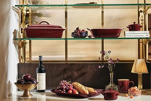 Stoneware Covered Rectangular Casserole, 4 qt. (12" x 9"), Rhone Q5151