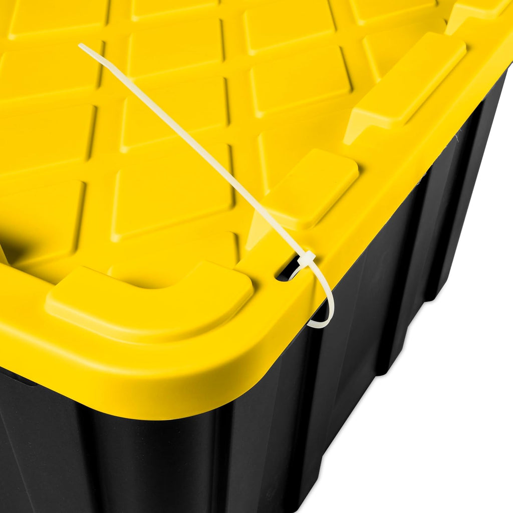 38 Gal Stackable Storage Bin with Lid, 4-Pack M748