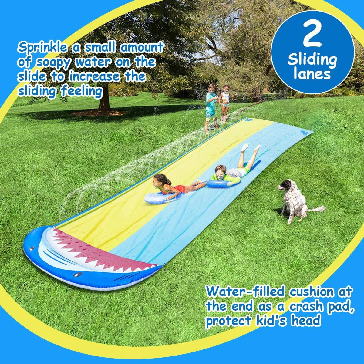 Lawn Water Slide with Surfboard D9576