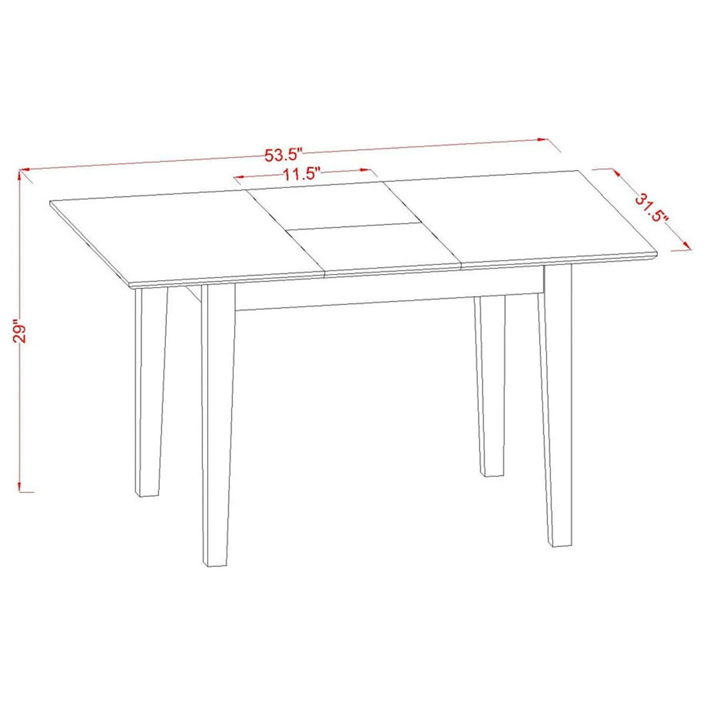Oak Kitchen Dinette Table & 4 Chairs Y3047