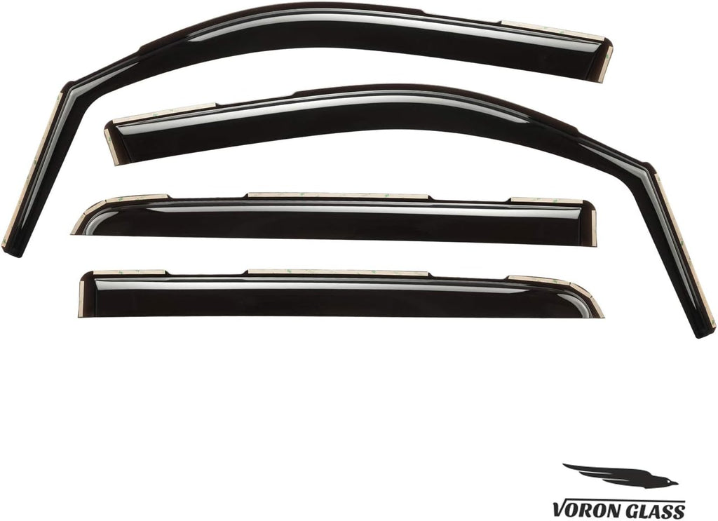 4 Pieces In-Channel Rain Guards for Trucks E4369
