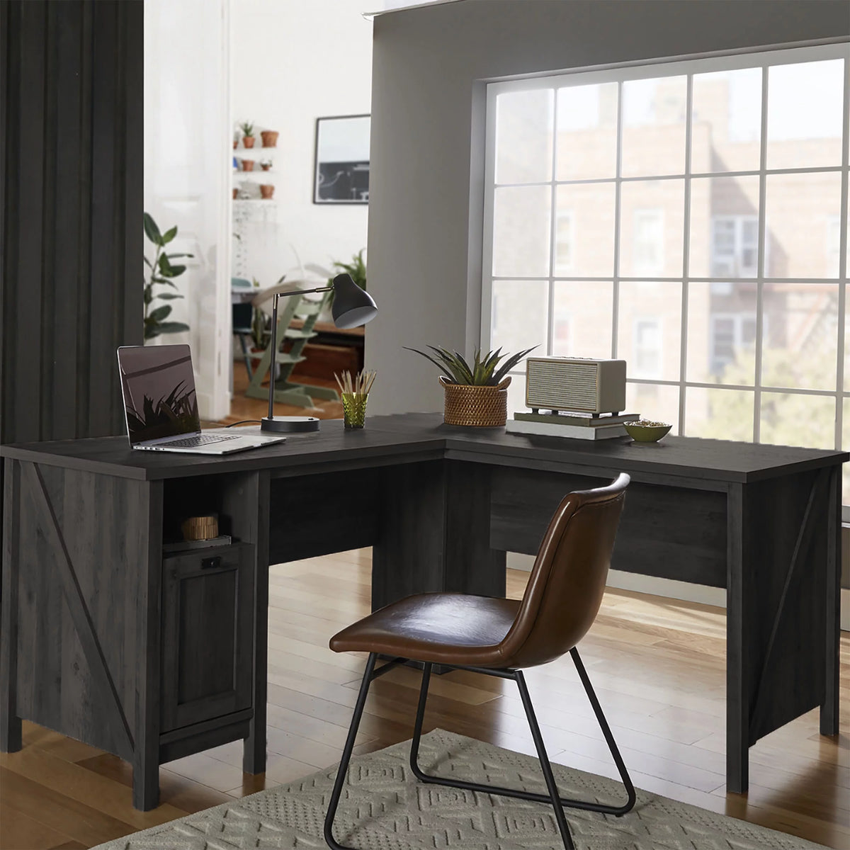 Black L-Desk R2008