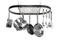 Wrought-Iron Oval Pot Rack K6544