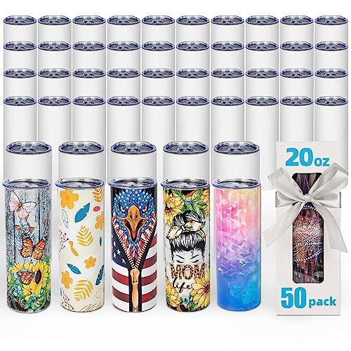 8 Pack 20 OZ Stainless Steel Insulated Sublimation Tumbler H413