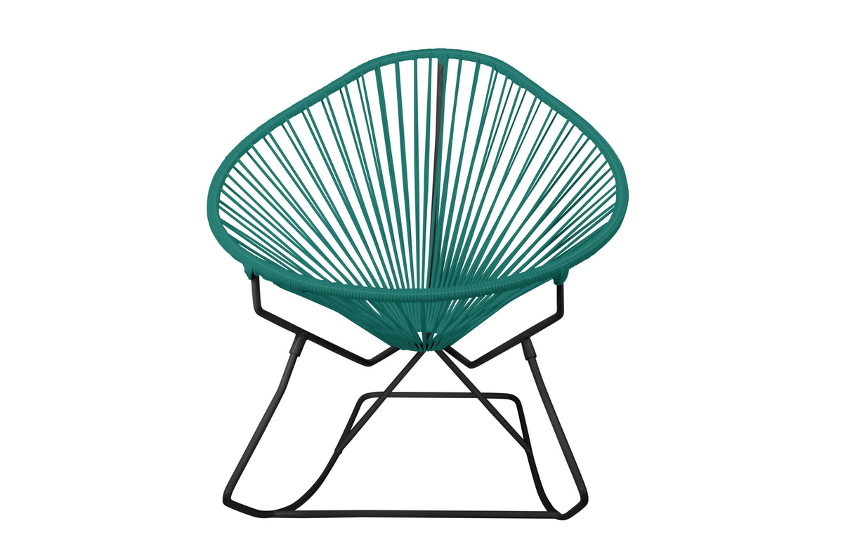 Black/Turquoise Rocker Chair R581982