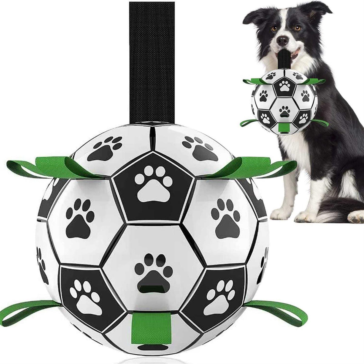 Dog Toys Soccer Ball with Straps Y4120