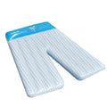 Inflatable Blue and White Checkered Double Lounge Float W409201