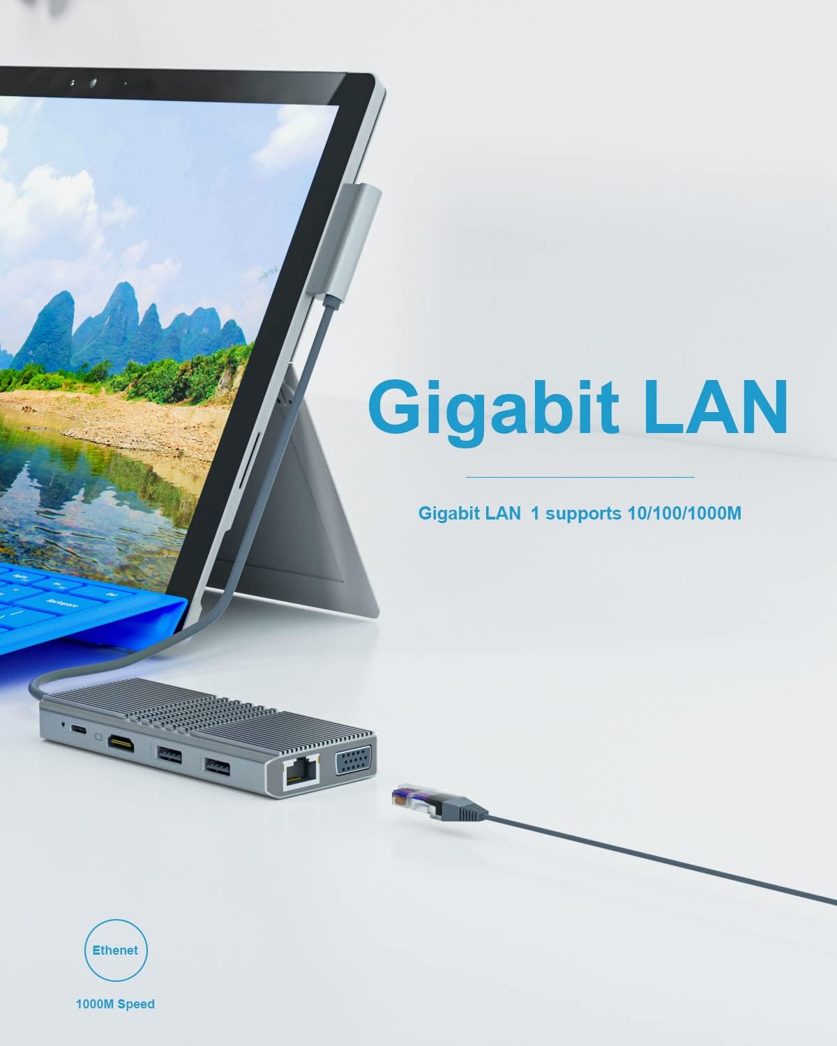 11 in 2 USB C Docking Station with HDMI VGA PD3.0 RJ45 USB2.0 USB3.0 Pack of 2 Z42541