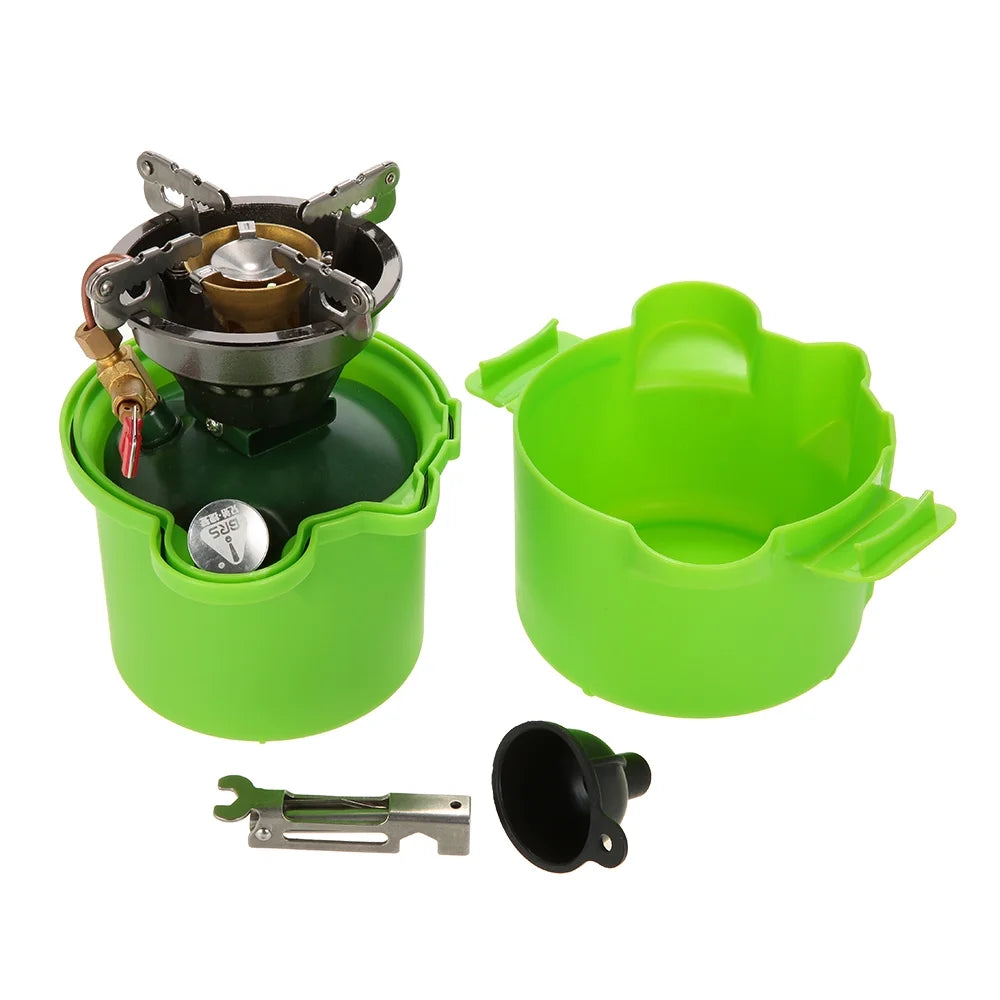 Portable Gasoline-burning Camping Furnace Cooker R2507