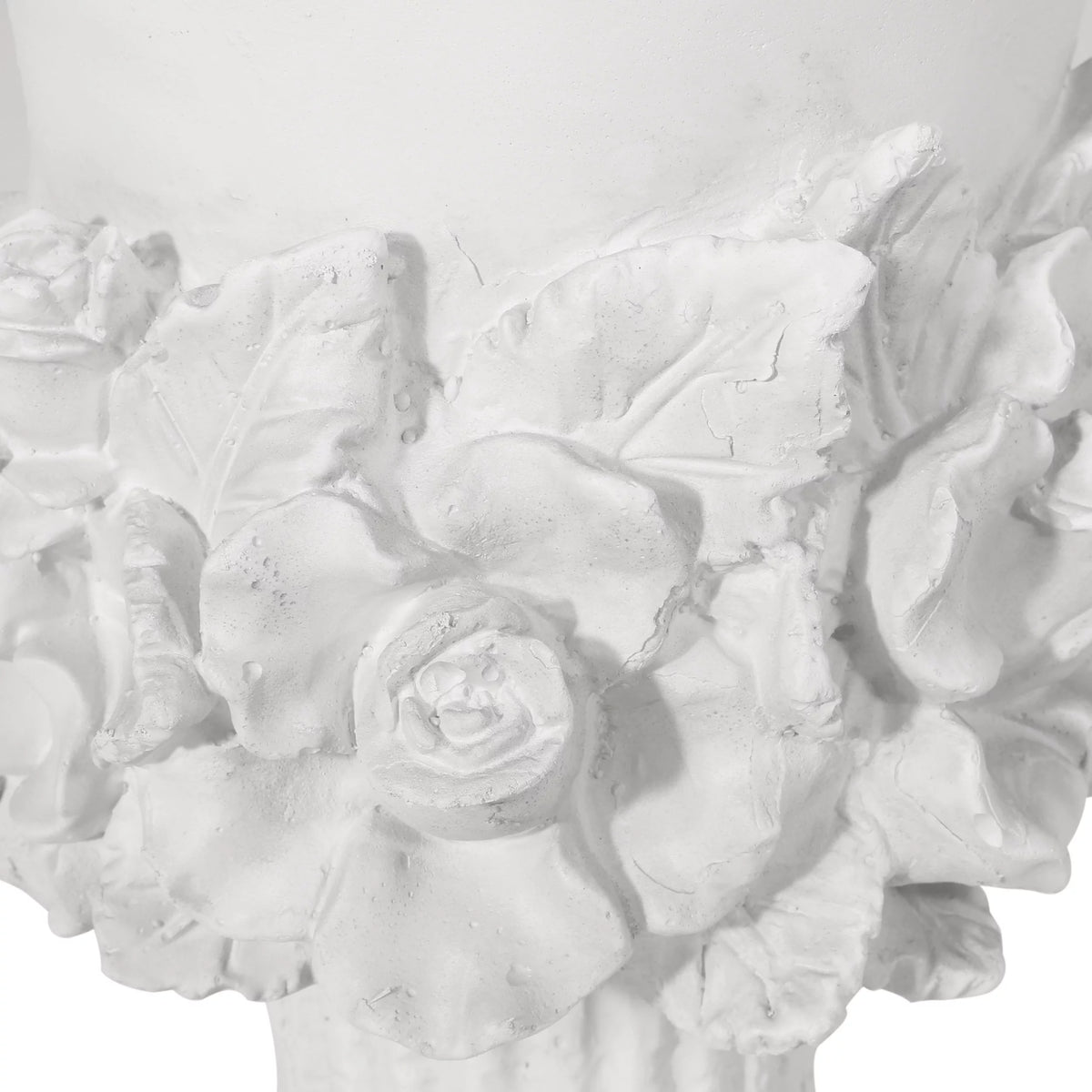 Lightweight Concrete Urn Planter Antique White V8056