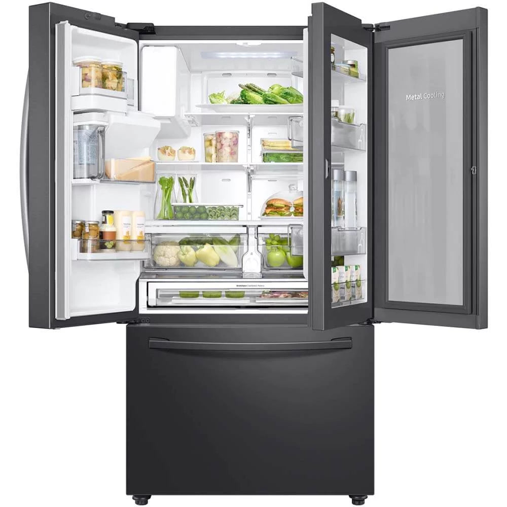 28 Cu. Ft. 3-Door French Door Refrigerator Black Stainless X569716