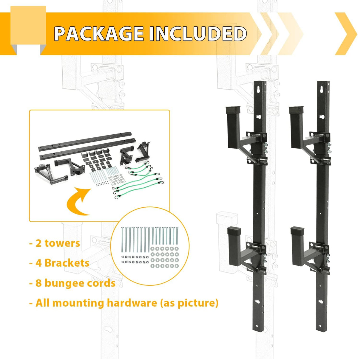 Adjustable Trailer Ladder Rack A94914