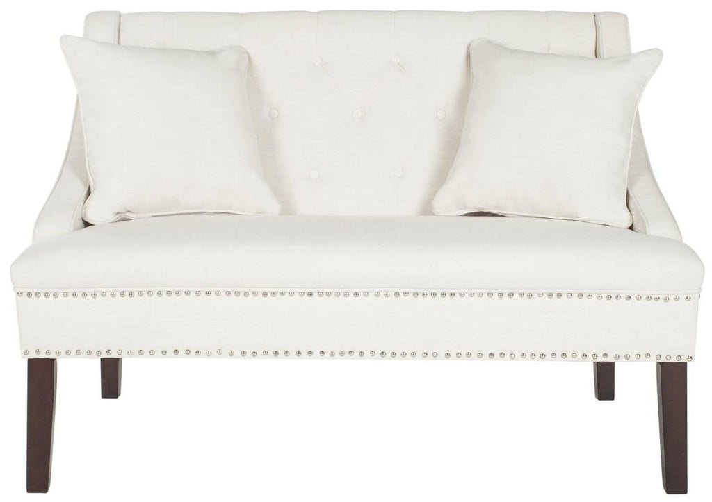 Light Beige Linen Settee U5220