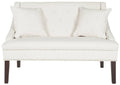 Light Beige Linen Settee U5220