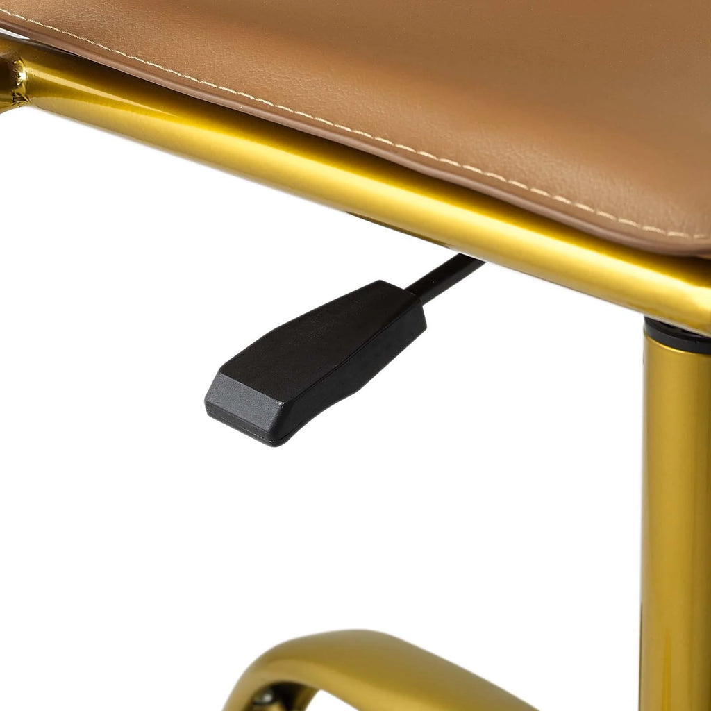 Faux Leather Office Chair in Tan N179