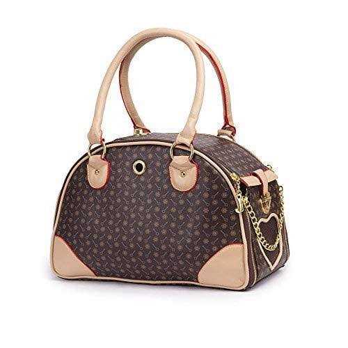 Fashion Pu Leather Dog Carrier Handbag Purse Cat Tote Bag H726280