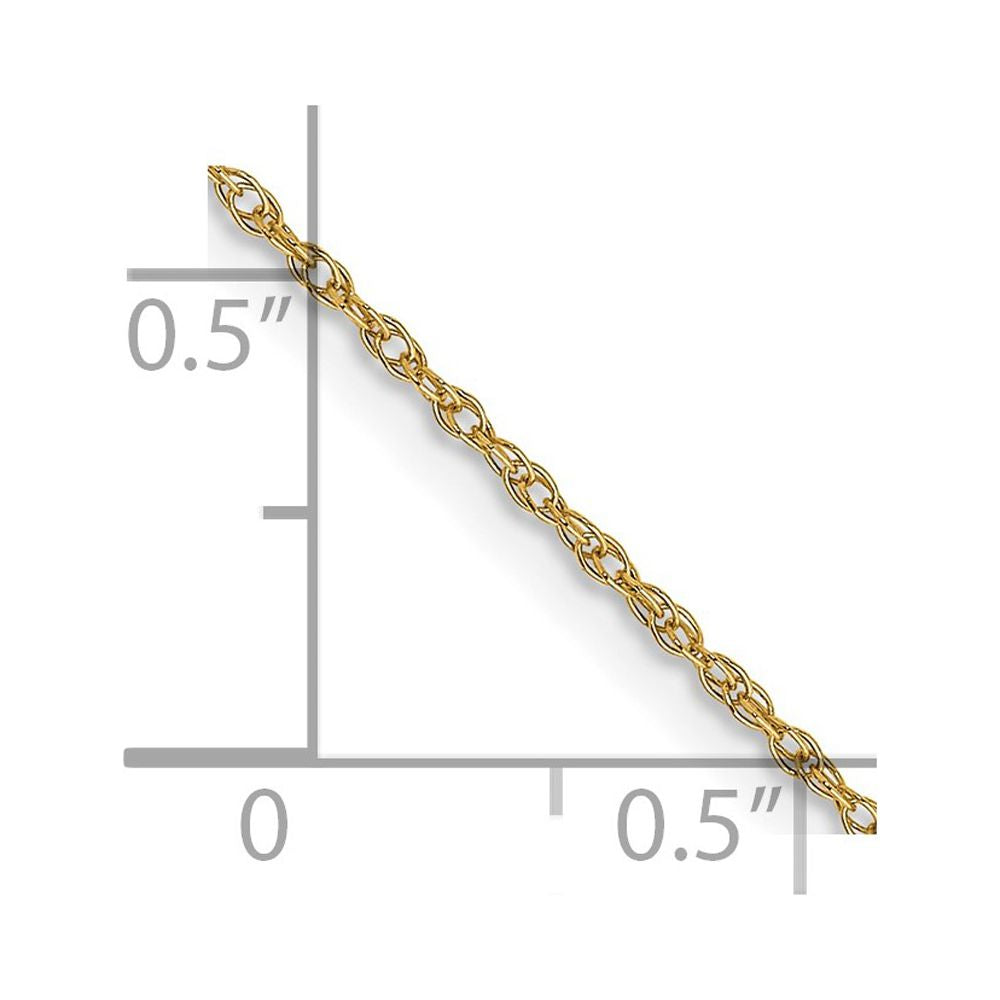 14 kt Yellow Gold Cable Rope Chain 22 Inches P6736