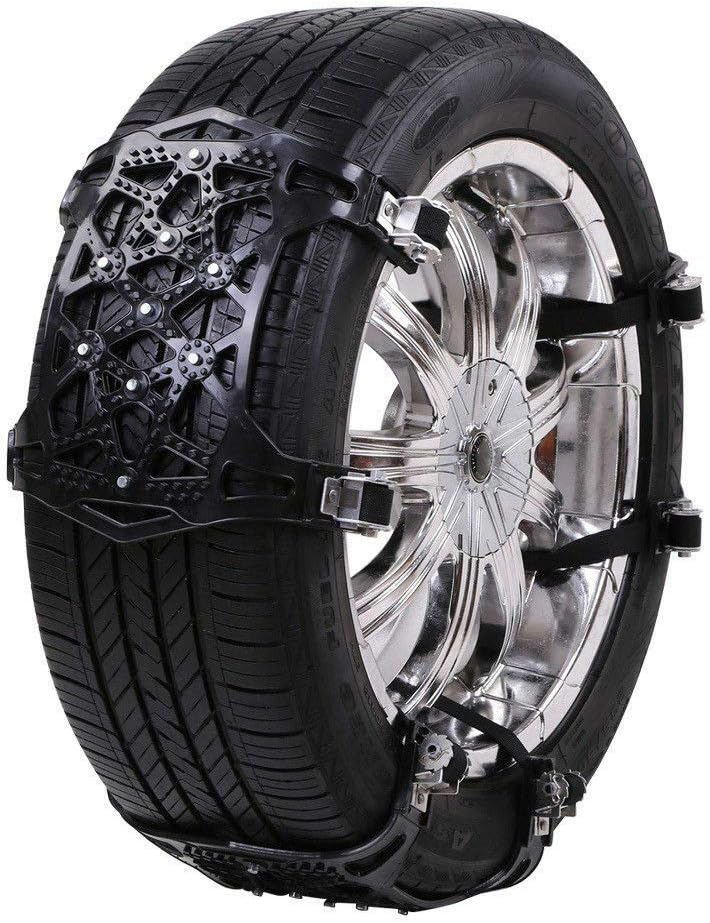 6pcs Universal Adjustable Emergency Traction Chains for 165-275mm Tires U71833