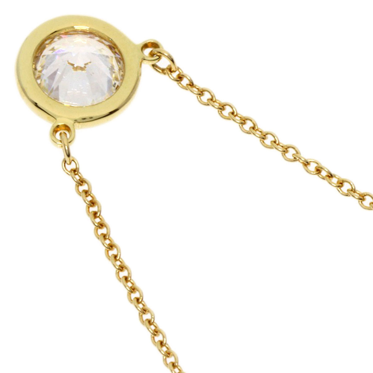 Tiffany Diamond Necklace K18 Yellow Gold Y57575
