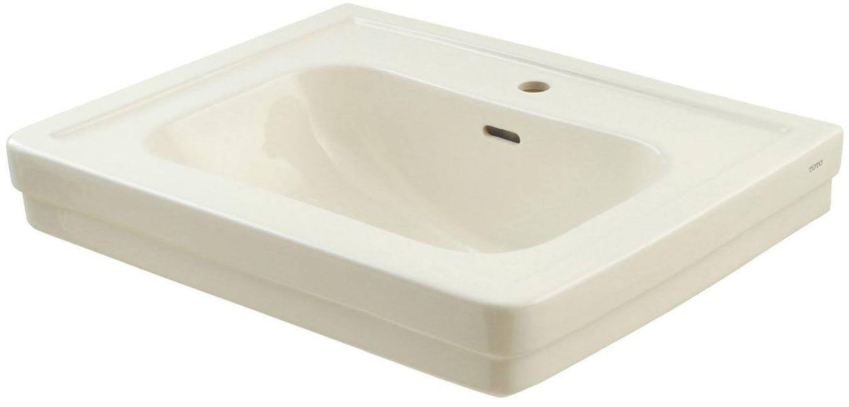 Sedona Beige Pedestal Lavatory Sink Only Single Hole V950362