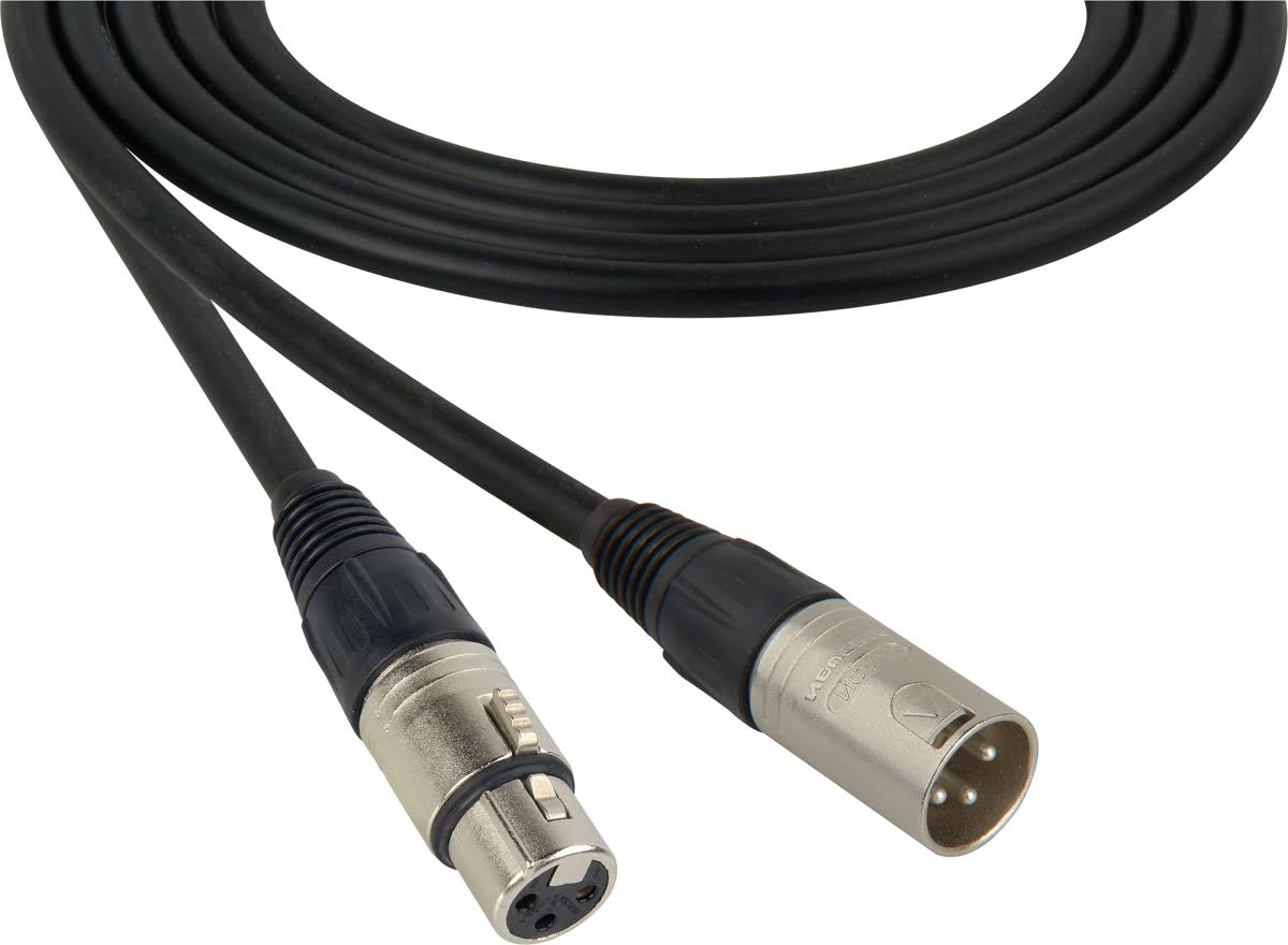 3-Pin XLR Male to Female Mic Cable 25 ft. Brown U637072