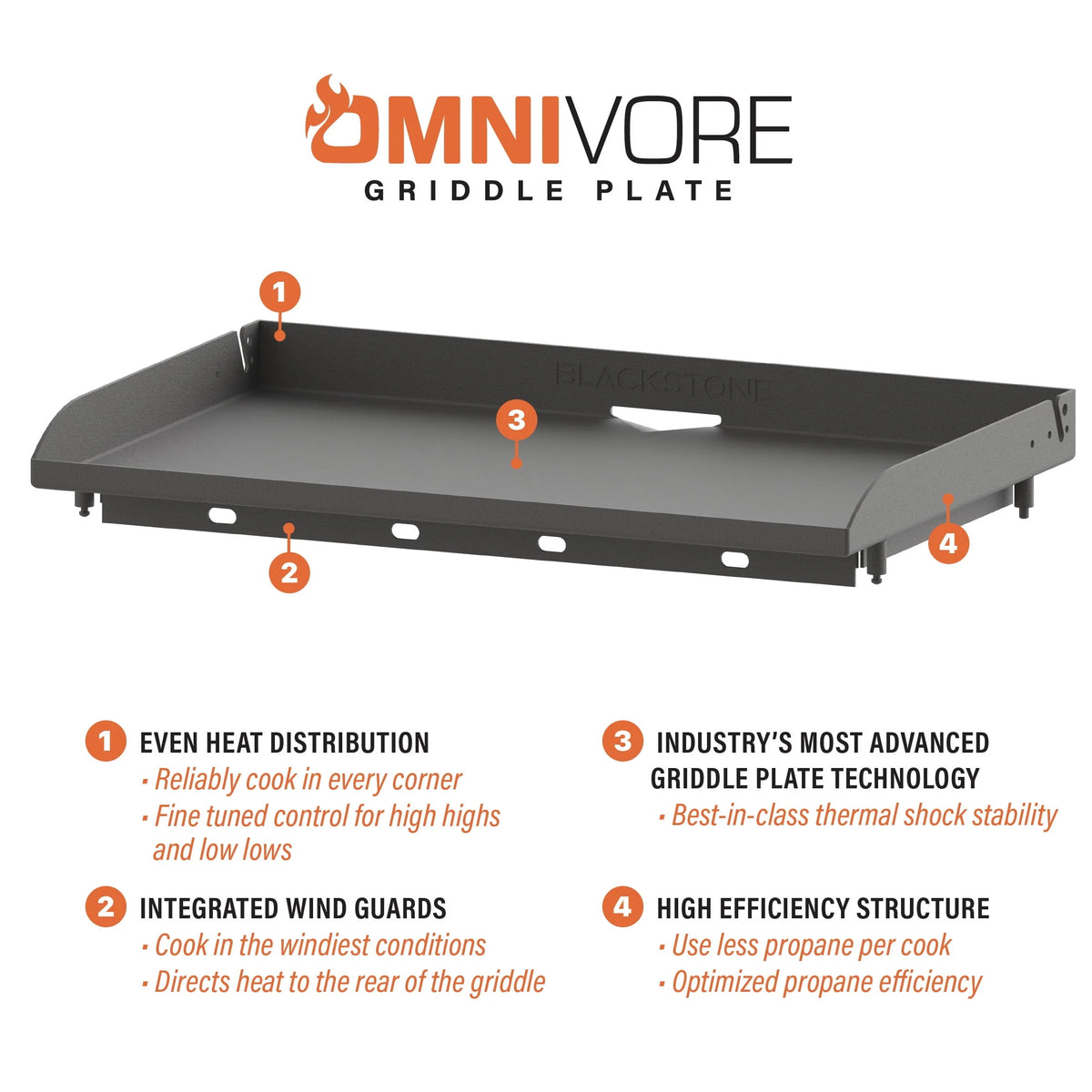 4-Burner Propane Griddle with Hard Cover R7257