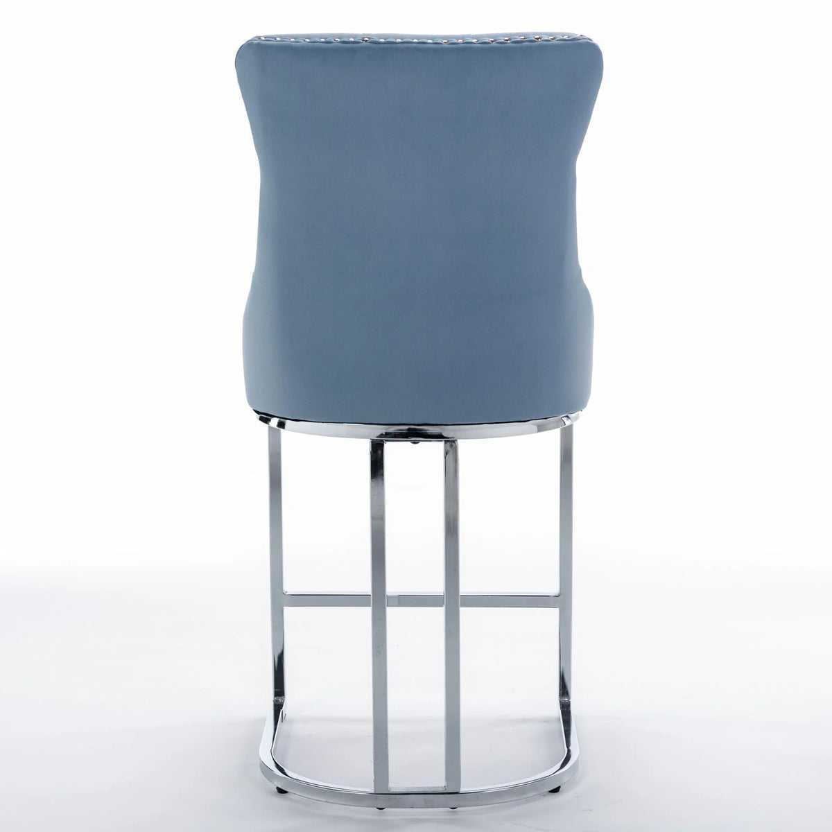 Light Blue Counter Height Bar Stools Set of 2 K608