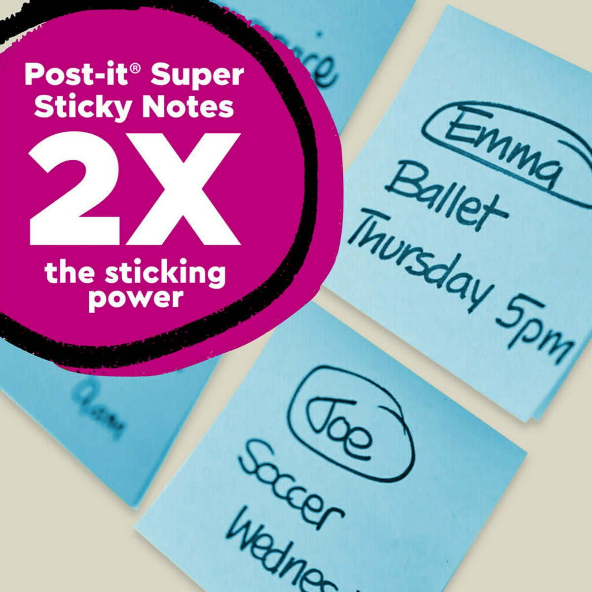 100% Recycled Paper Super Sticky Notes, 5 Pads M862133