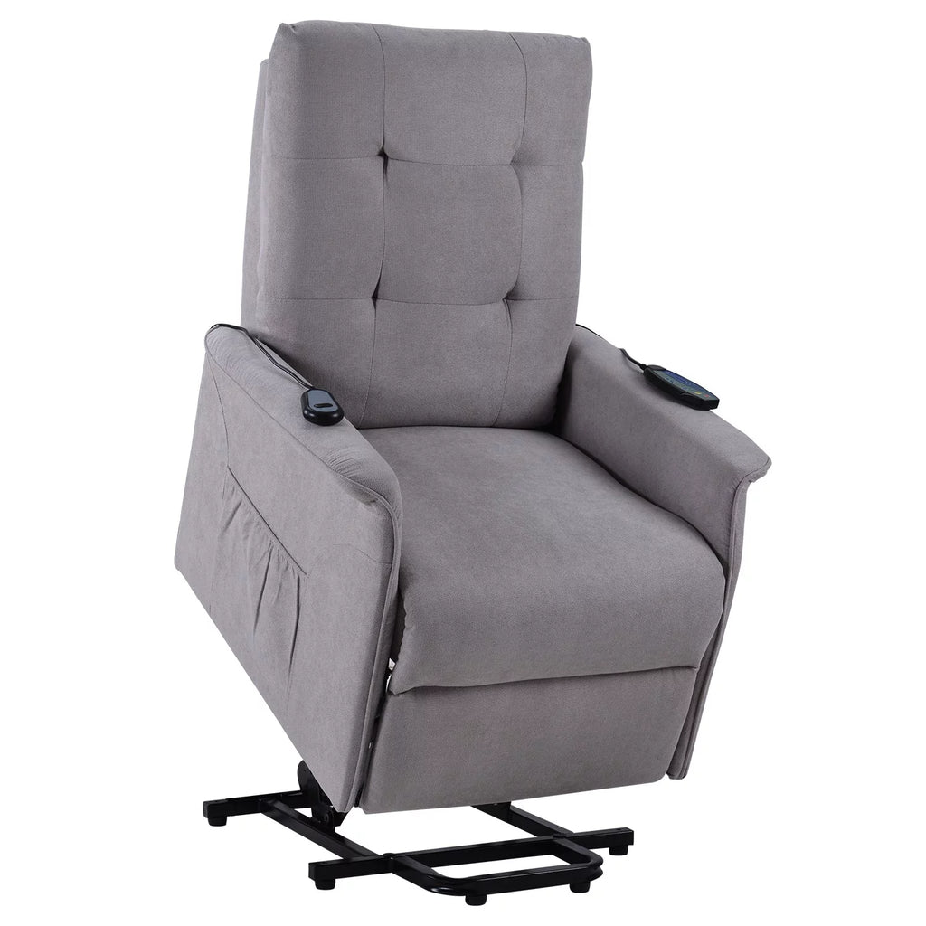 Power Lift Recliner Chair Light Gray C87010