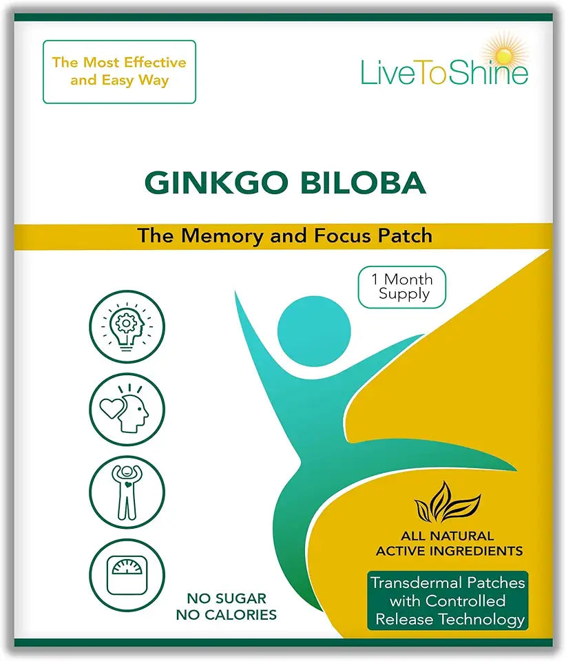 Ginkgo Biloba Patch 30 Transdermal Patches O149