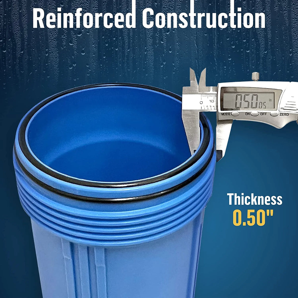 10 x 4.5 Whole House Filter Purifier System, Blue, 4 Sets A674