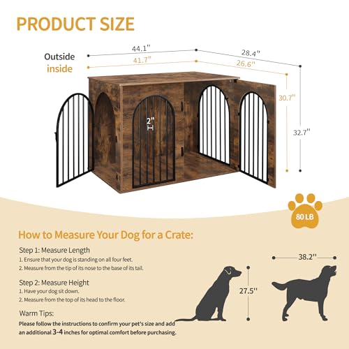 31.5'' Wooden Dog Crate Furniture TV Stand Q1985